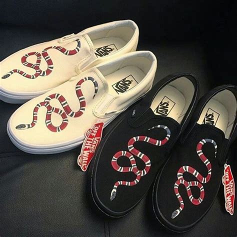 gucci snake around vans strip|gucci snake shape.